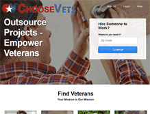Tablet Screenshot of choosevets.com